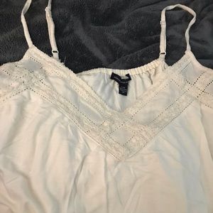 american eagle cream tank top